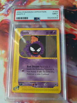 Pokemon TCG Expedition Gastly #109 2002 PSA 9 Mint - Image 1