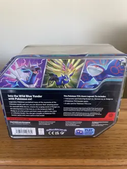 Pokemon TCG: Azure Legends Tin - Kyogre - Sealed - Image 2