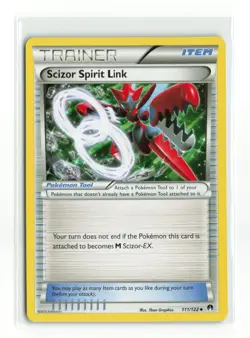 SCIZOR SPIRIT LINK 111/122 BREAKPOINT POKEMON TCG NM - Image 1