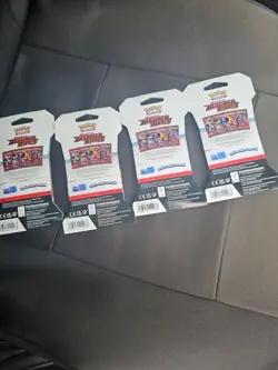 Pokemon Destined Rivals Sleeved Booster 4 Pack lot Sealed - Image 2