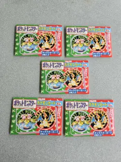 (5) 1995 TOPSUN FACTORY SEALED JAPANESE POCKET MONSTER PACKS - ORIGINAL POKEMON - Image 1
