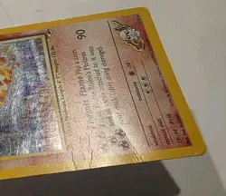 Pokemon TCG Blaine's Moltres 1/132 Gym Heroes Holo Heavily Played - Image 2