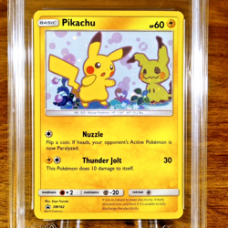 Pokemon Sun & Moon Black Star Promo Pikachu SM162 AGS Mint+ 9.5 Holo 2016 - Image 2
