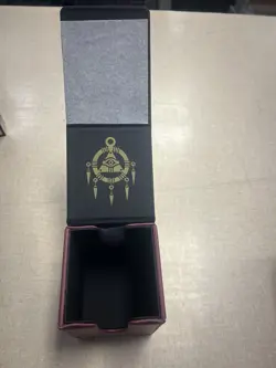 Ultra Pro Yu-Gi-Oh! Burgandy Millennium Ring Alcove Flip Deck Box red yugioh POD - Image 1