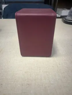 Ultra Pro Yu-Gi-Oh! Burgandy Millennium Ring Alcove Flip Deck Box red yugioh POD - Image 3