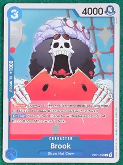 Brook (Foil) - A Fist of Divine Speed OP11-056 - One Piece CCG Card - Image 1