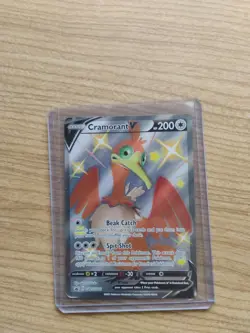 Pokemon TCG Cramorant v SWSH086 Black Star Promo Card (NM Condition) - Image 1