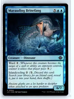 FOIL Marauding Brinefang Lost Caverns of Ixalan - MTG Magic the Gathering Card - Image 1