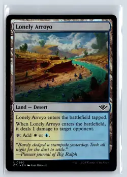 FOIL Lonely Arroyo Outlaws of Thunder Junction - MTG Magic the Gathering Card - Image 1