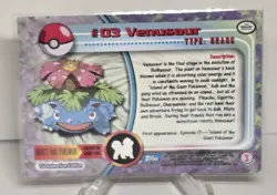 1999 Venusaur #03 Pokemon Topps TV Animation Edition Holo FOIL Card NM/M - Image 2