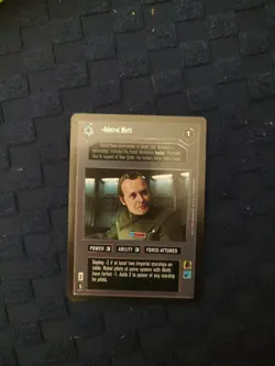 Decipher Star Wars CCG Premiere BB Admiral Motti Card LP - Image 1
