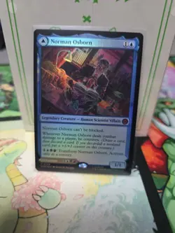 NORMAN OSBORN / GREEN GOBLIN MTG Spider-man (Foil) Mythic Rare FOIL Card Marvel - Image 1