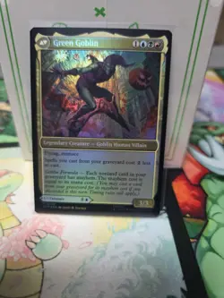 NORMAN OSBORN / GREEN GOBLIN MTG Spider-man (Foil) Mythic Rare FOIL Card Marvel - Image 2