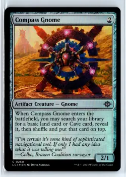 FOIL Compass Gnome The Lost Caverns of Ixalan - MTG Magic the Gathering Card - Image 1
