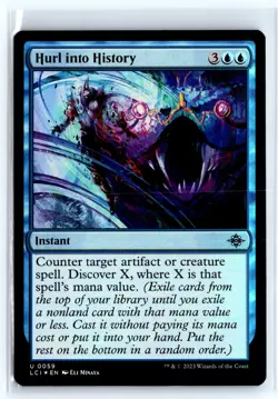 FOIL Hurl into History Lost Caverns of Ixalan - MTG Magic the Gathering Card - Image 1