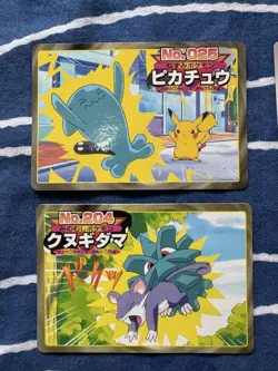 Set 6 Pikachu Torchic Pineco Pokemon TOP SUN Card Vintage Nintendo Japanese - Image 3