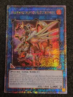 Yu-Gi-Oh! Heavymetalfoes Electrumite Quarter Century Secret Rare Card RA04-EN292 - Image 1