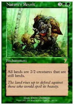 1x Nature's Revolt Heavy Play MTG Magic - Kid Icarus - - Image 1