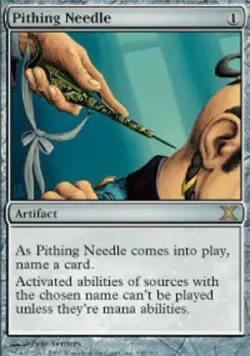 1x Pithing Needle Moderate Play MTG Magic - Kid Icarus - - Image 1