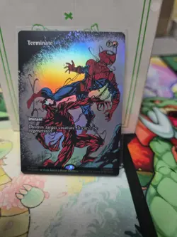 MTG Terminate #0040 Foil Borderless Mythic Marvel Eternal-Legal (MAR) - Image 1