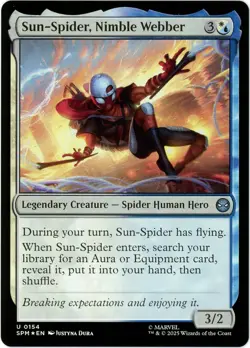Sun-Spider, Nimble Webber (Foil) - 0154 - Marvel's Spider-Man - MTG - SHIPS NOW - Image 1