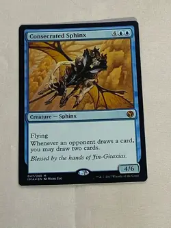 MTG FOIL Consecrated Sphinx Iconic Masters Magic the Gathering - Image 1