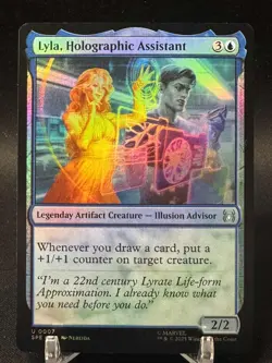 Lyla, Holographic Assistant (Foil) - 0007 - Marvel's Spider-Man - MTG Ships Now - Image 1