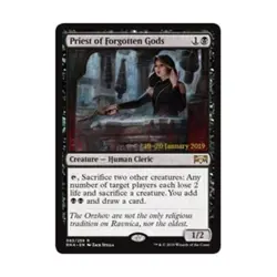 WOTC MtG Prerelease Promos Priest of Forgotten Gods (R) (Foil) NM - Image 1