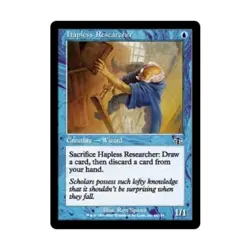 WOTC MtG Judgment Hapless Researcher (C) (Foil) EX - Image 1
