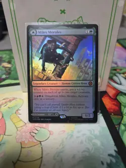 MAGIC MTG MARVEL SPIDER-MAN 0108 M FOIL MILES MORALES ULTIMATE SPIDER-MAN - Image 1