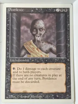 Pestilence - Revised Edition Core Set - Magic the Gathering MTG Nice! - Image 1
