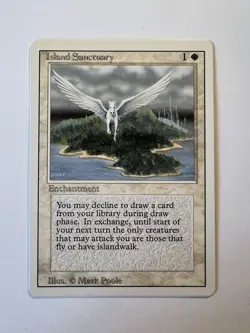 Island Sanctuary - MTG Revised Edition - NM - Image 1
