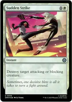 Sudden Strike (Foil) - 0019 - Marvel's Spider-Man - MTG - SHIPS NOW - NM/M - Image 1