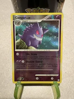 Pokemon TCG, Gengar 27/130 Diamond and Pearl Reverse Holo, Vintage Moderate Play - Image 1