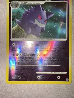 Pokemon TCG, Gengar 27/130 Diamond and Pearl Reverse Holo, Vintage Moderate Play - Image 4