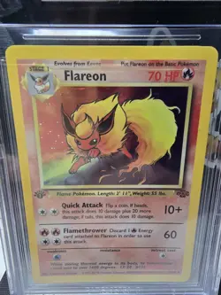 1999 Pokemon Jungle 1ST Edition FLAREON #3 HOLO BGS 8.5 NM-MT - High Sub Grades - Image 2