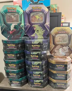 LOT of 16 Pokemon TCG Whammy Tins TYRANITAR SLAKING DARKRAI NEW SEALED! - Image 1