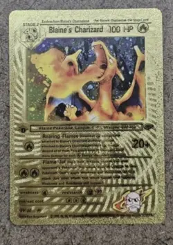 Pokemon Set of Rare Charizard🔥cards 1995 Shining & Blaine’s Near Mint - Image 2