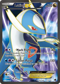 Latios Plasma Freeze Full Art 113/116 Pokemon 2013 - Image 1