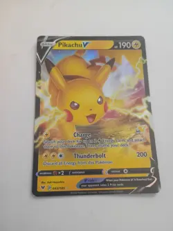Pokemon TCG Pikachu V 043/185 Battle Academy Stamp - Image 1