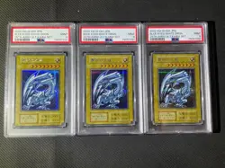 PSA 9 BLUE-EYES WHITE DRAGON YuGiOh 25th Anniversary Kaiba set set of 3 Japan - Image 1
