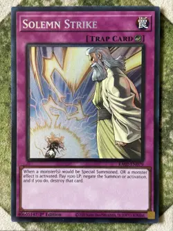 YuGiOh SOLEMN STRIKE Prismatic Collector’s Rare RA02-EN079 - Image 2