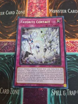 Yugioh Favorite Contact MP24-EN063 Prismatic Secret Rare 1st Edition Near Mint - Image 1