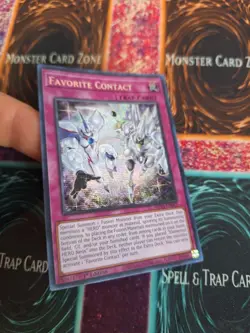 Yugioh Favorite Contact MP24-EN063 Prismatic Secret Rare 1st Edition Near Mint - Image 2