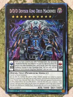 YuGiOh D/D/D DEVISER KING DEUS MACHINEX Prismatic Secret Rare MP23-EN023 - Image 2