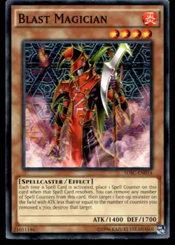 Blast Magician Structure Deck: Spellcaster's Command SDSC-EN014 MP YuGiOh TCG | - Image 1