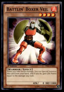 Battlin' Boxer Veil Primal Origin PRIO-EN009 MP YuGiOh TCG | Buy 10 Get 10 Free - Image 1
