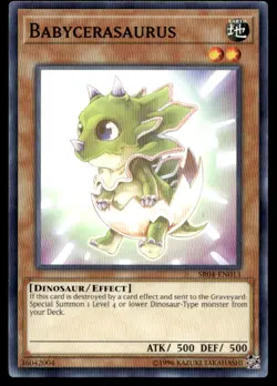 Babycerasaurus Structure Deck: Dinosmasher's Fury SR04-EN013 MP YuGiOh TCG | Buy - Image 1