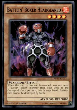 Battlin' Boxer Headgeared 2014 Mega-Tins Mega Pack MP14-EN002 MP YuGiOh TCG | Bu - Image 1