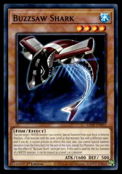 Buzzsaw Shark Legendary Duelists: Duels From the Deep LED9-EN052 MP YuGiOh TCG | - Image 1